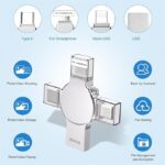zifuwie Flash Drive 256GB USB Memory Stick 4 in 1 USB Type C Thumb Drives USB Stick OTG Photo Stick Jump Drive External Storage Compatible for i Phone/PC/i Pad/More Device - Image 2