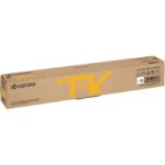 Kyocera TK-8115Y Yellow Original Toner Cartridge 1T02P3ANL0. Compatible with ECOSYS M8124cidn, ECOSYS M8130cidn, Large