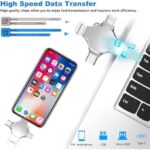 zifuwie Flash Drive 256GB USB Memory Stick 4 in 1 USB Type C Thumb Drives USB Stick OTG Photo Stick Jump Drive External Storage Compatible for i Phone/PC/i Pad/More Device - Image 4