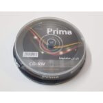 PRIMA CD-RW 80MIN / 700MB / 4X-12X / PACK OF 10 (PR-CD-RW10)