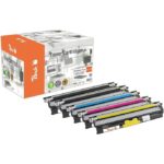 Peach O4425 Economy Pack Plus Toner Modules (2x Black, C, M, Y) Replaces OKI 44250721-0724 for e.g. OKI C 110, OKI C 130 N, OKI MC 160 N