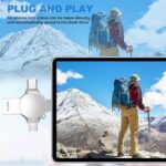 zifuwie Flash Drive 256GB USB Memory Stick 4 in 1 USB Type C Thumb Drives USB Stick OTG Photo Stick Jump Drive External Storage Compatible for i Phone/PC/i Pad/More Device - Image 7