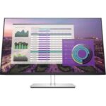 HP E324q 31.5" LCD Monitor - 2560 x 1440 QHD Display - 60 Hz Refresh Rate - Vertical Alignment (VA) - 7 ms GTG - HDMI & DisplayPort